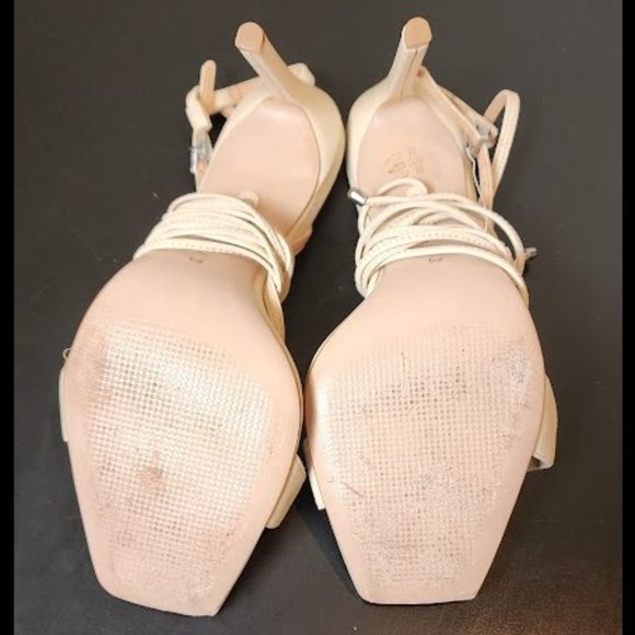 SCHUTZ Strappy Vikki Sandal Cream 8.5B - Picture 9 of 12